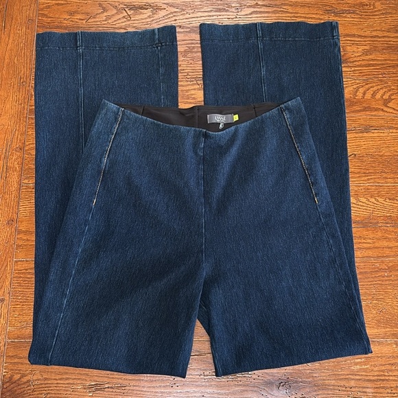 Lysse Denim Trouser (33” inseam) Pants Women’s Blue Stretch Flare Size Large - Picture 5 of 12